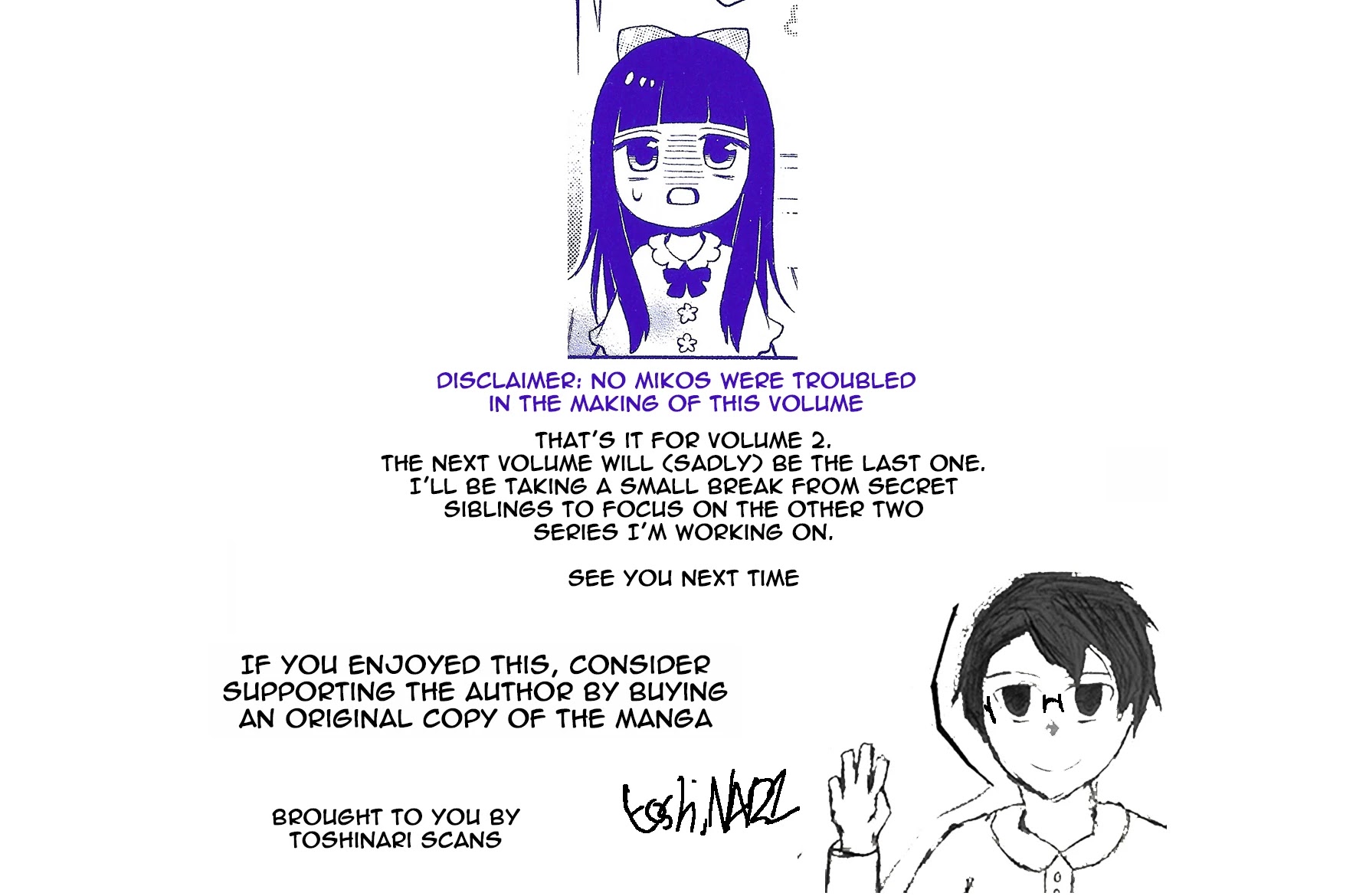 Secret x Siblings Chapter 26.5 page 6 - Chapter 26.5: Volume 2 Extras