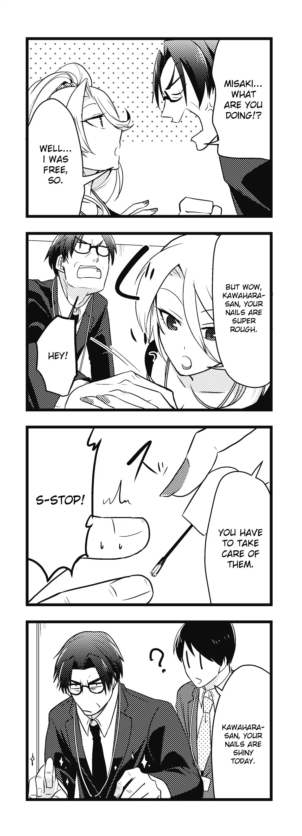 Section Manager Kawahara and his Gal Subordinate Chapter 1 page 3 - Chapter 1