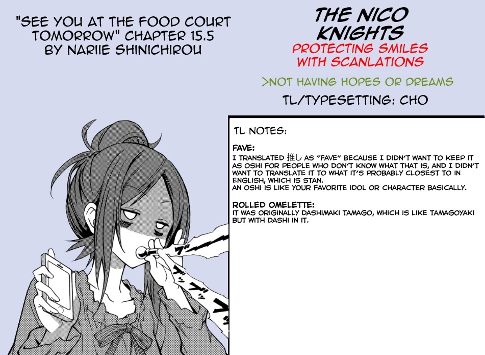 See You at the Food Court Tomorrow. Chapter 15.5 page 7 - Chapter 15.5