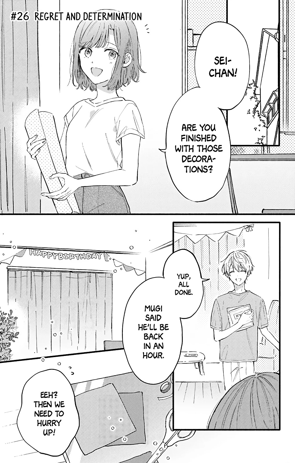 Sei-chan, Your Love Is Too Much! Chapter 26 page 1 - Chapter 26: Regret and Determination