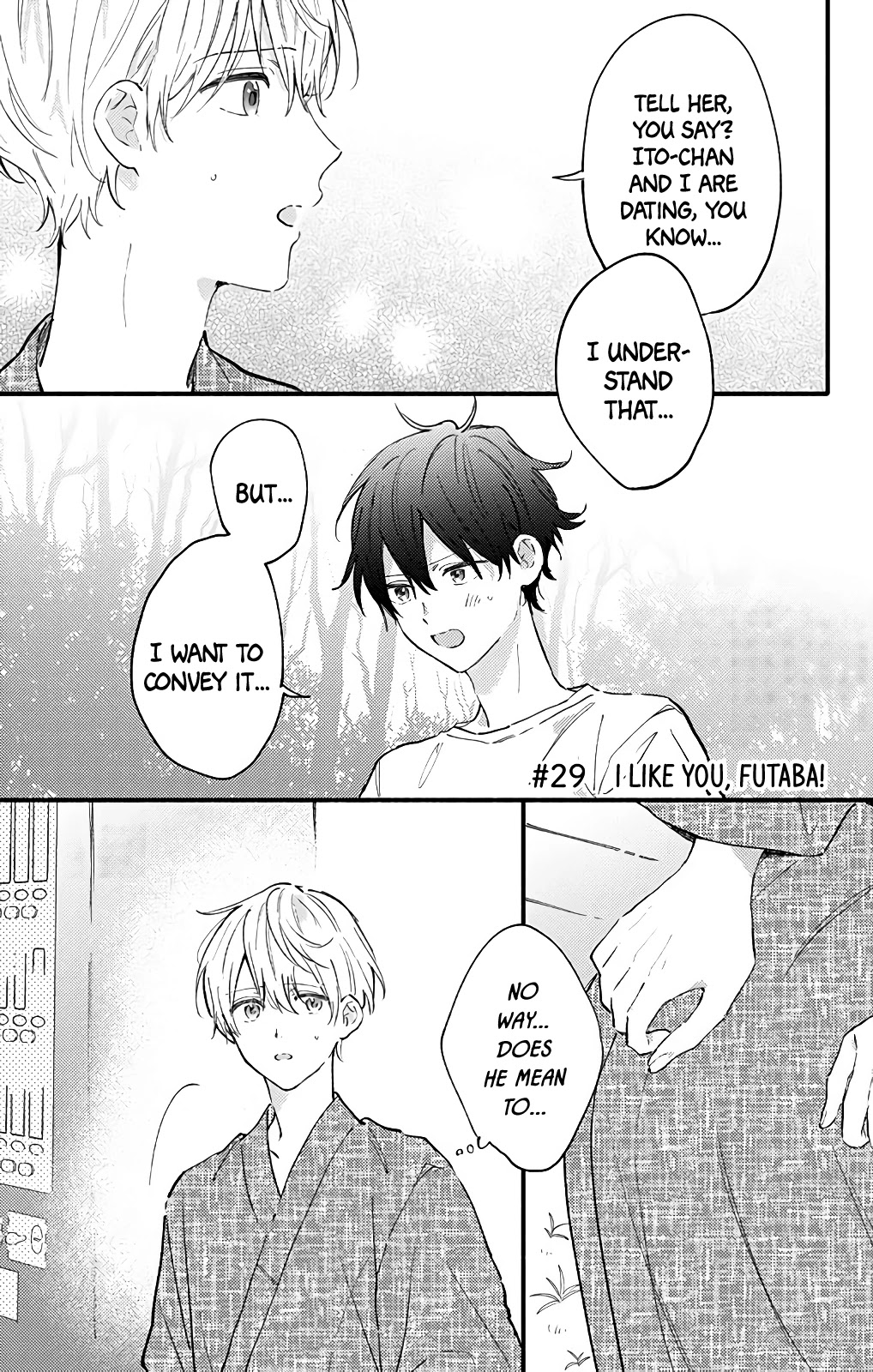 Sei-chan, Your Love Is Too Much! Chapter 29 page 1 - Chapter 29: I Like You, Futaba!