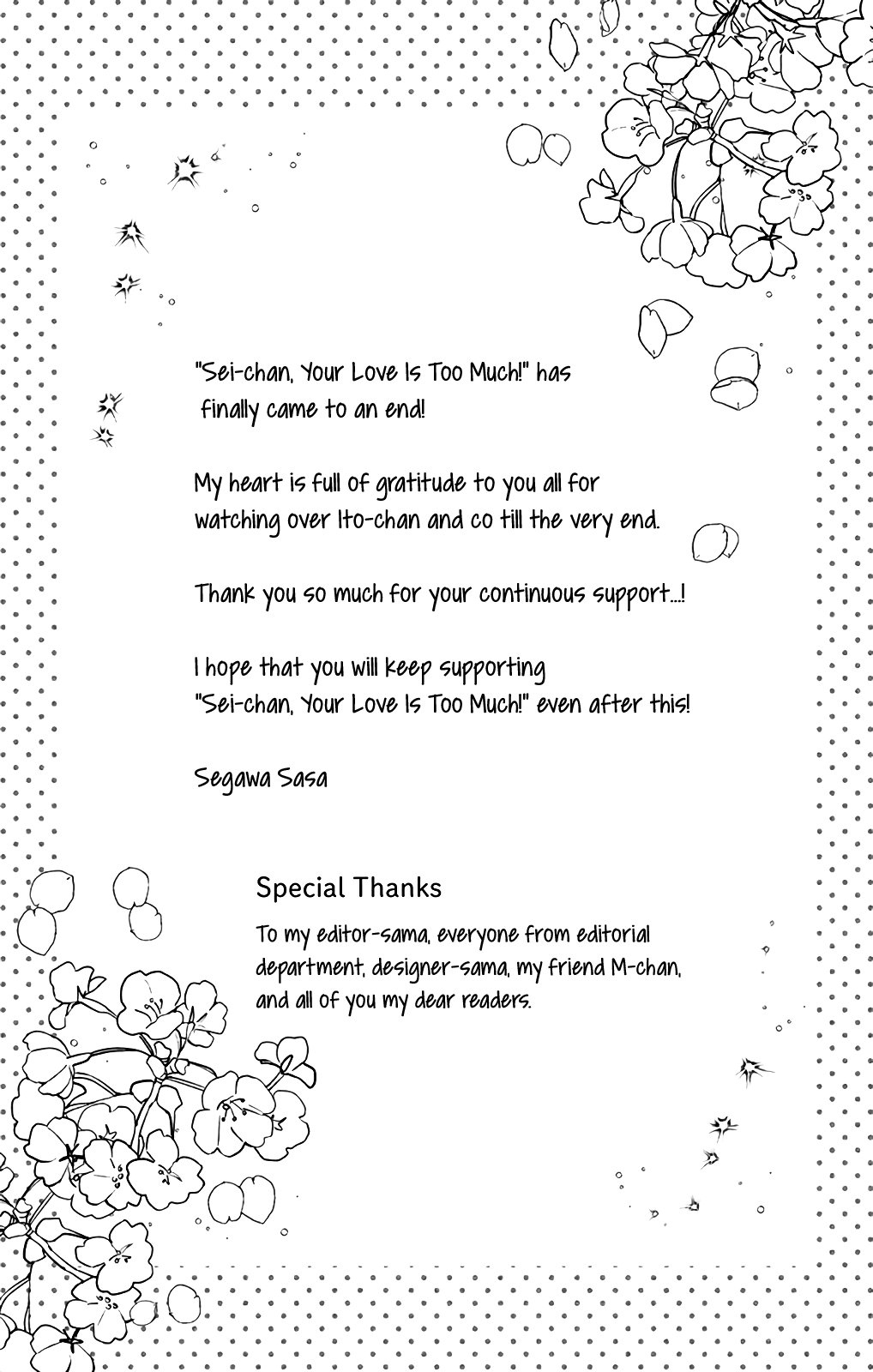 Sei-chan, Your Love Is Too Much! Chapter 55 page 23 - Chapter 55: Sei-chan, Your Love Is Always Too Much! [END]