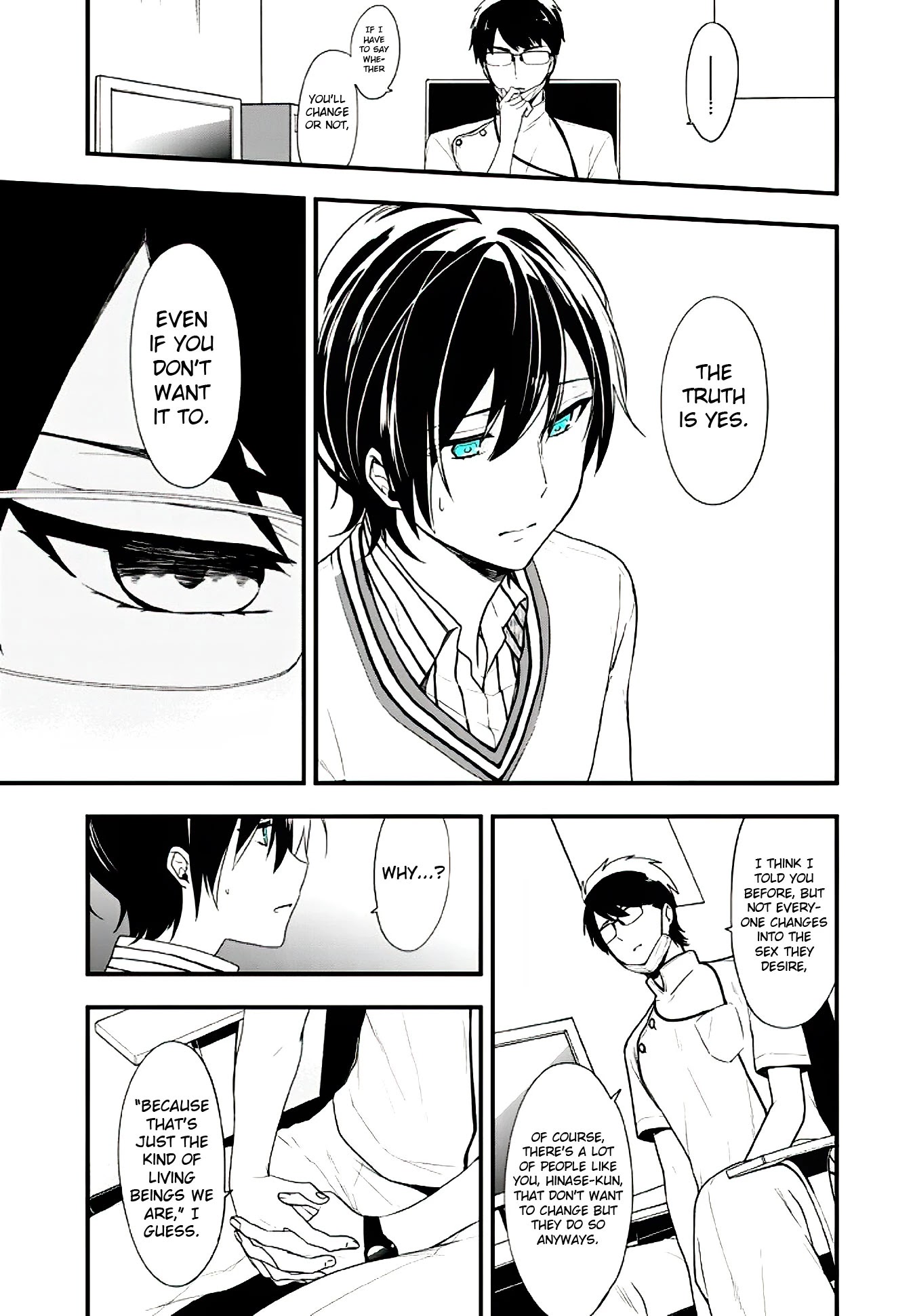 Seibetsu "Mona Lisa" no Kimi e. Chapter 14 page 13 - Chapter 14: "Touch and Agitation"