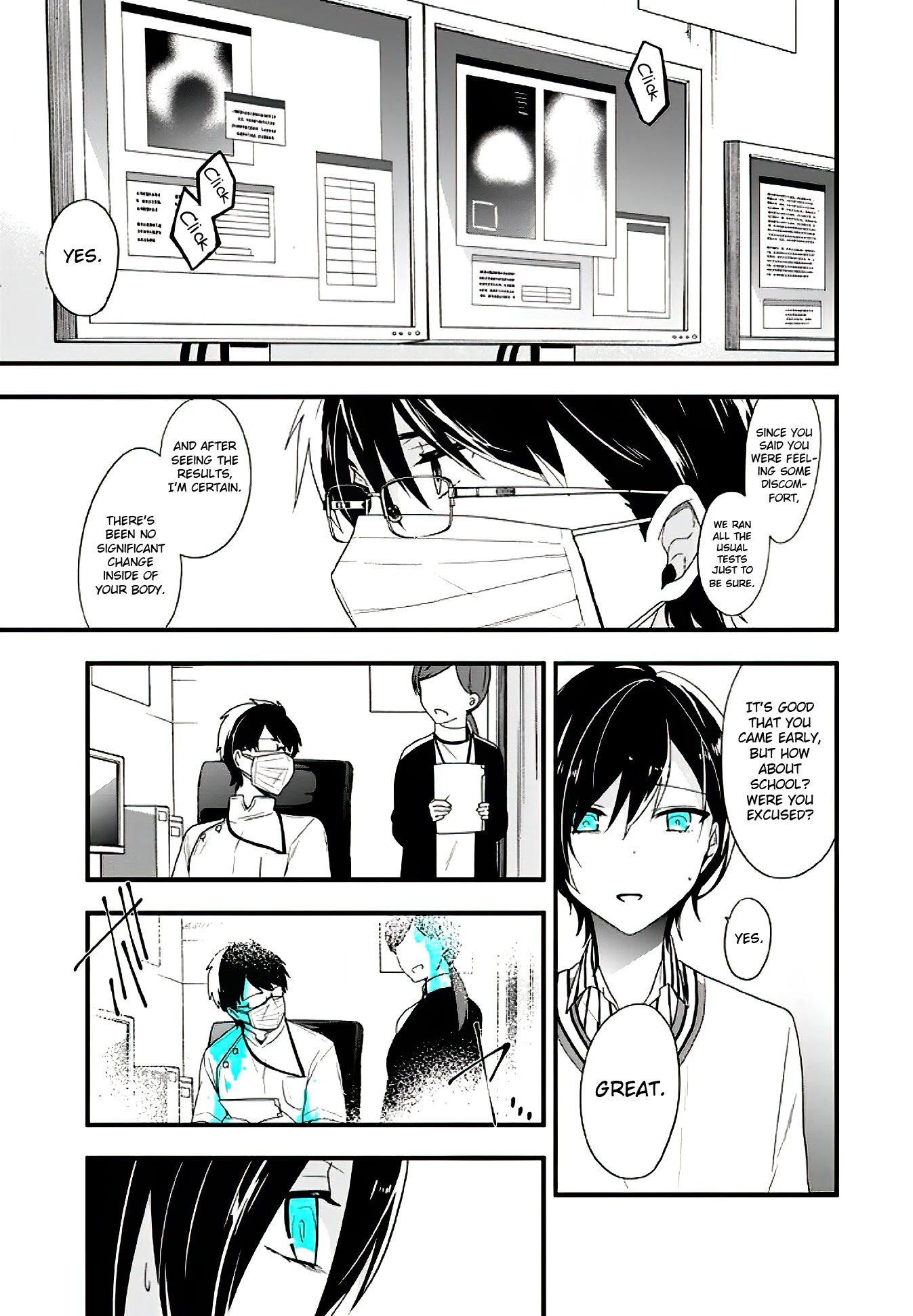 Seibetsu "Mona Lisa" no Kimi e. Chapter 14 page 7 - Chapter 14: "Touch and Agitation"