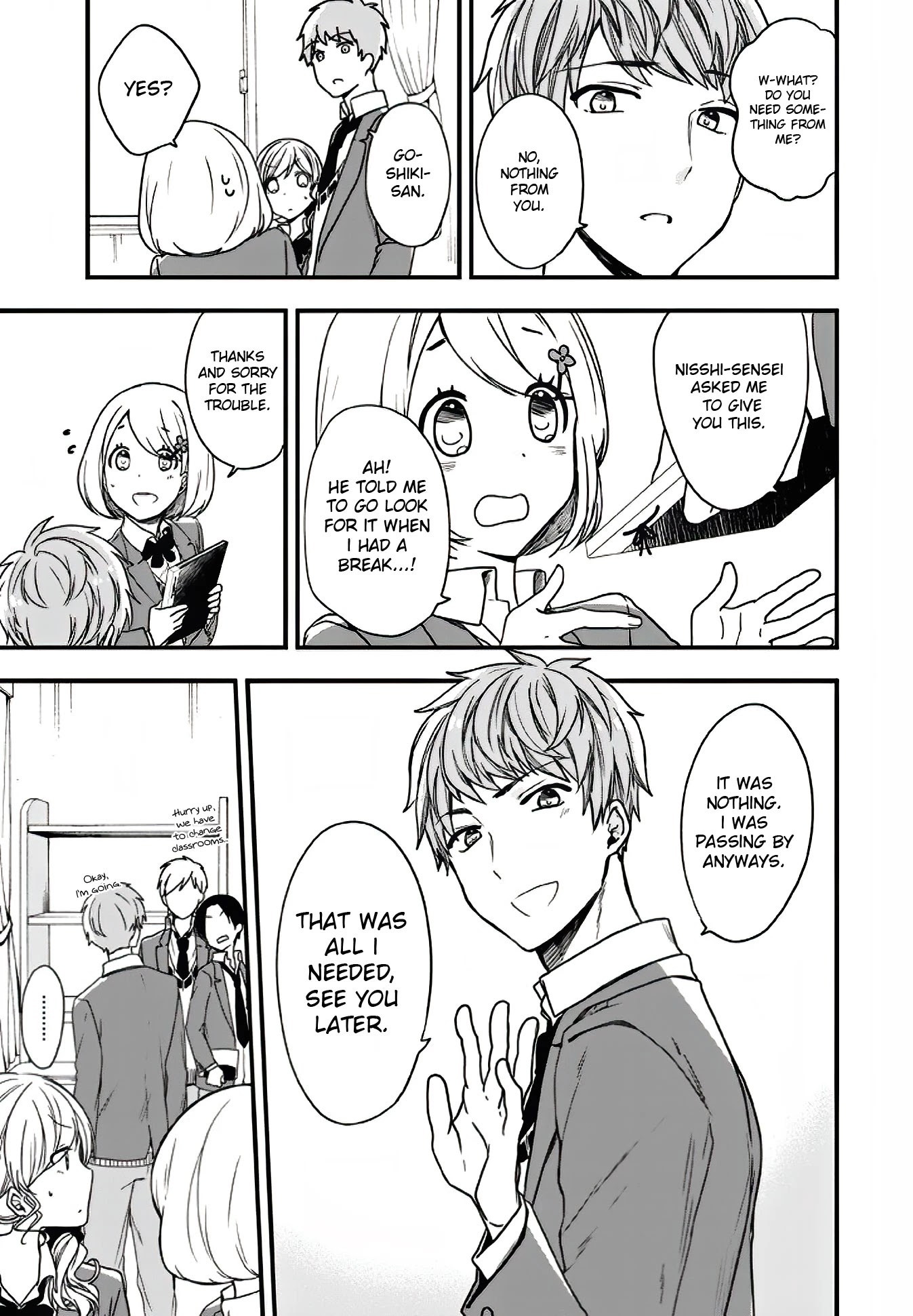 Seibetsu "Mona Lisa" no Kimi e. Chapter 9 page 7 - Chapter 9: Touch (Part 1)