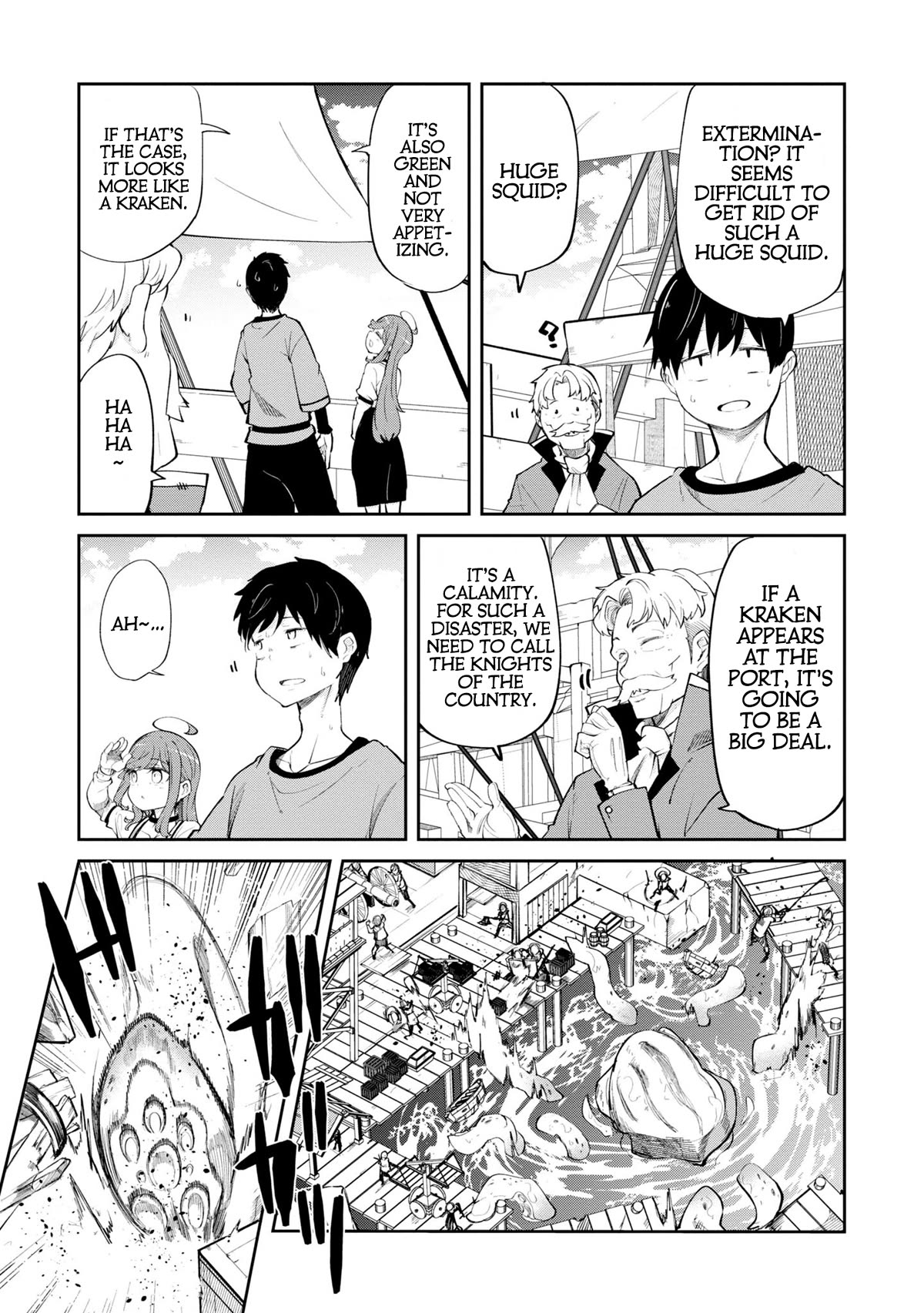 Seichou Cheat de Nandemo Dekiru you ni Natta ga, Mushoku dake wa Yamerarenai you desu Chapter 57 page 32 - Chapter 57: Giant Squid