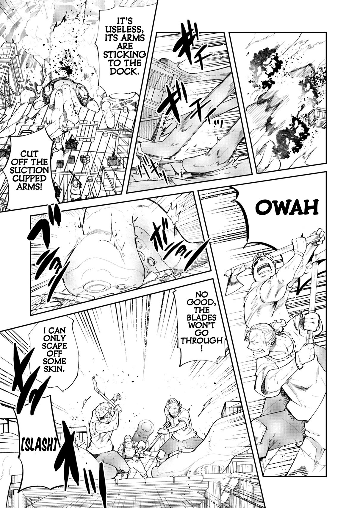 Seichou Cheat de Nandemo Dekiru you ni Natta ga, Mushoku dake wa Yamerarenai you desu Chapter 57 page 38 - Chapter 57: Giant Squid