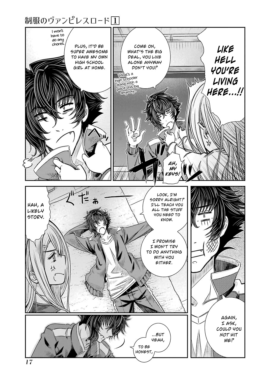 Seifuku no Vampireslod Chapter 1 page 17 - Chapter 1: Awakening of the Vampiress Lord