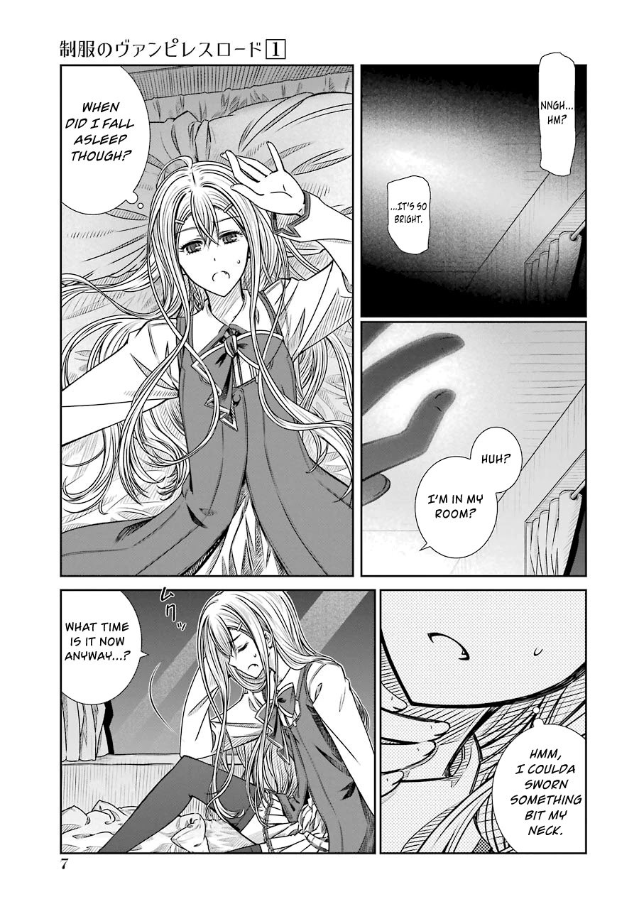 Seifuku no Vampireslod Chapter 1 page 7 - Chapter 1: Awakening of the Vampiress Lord