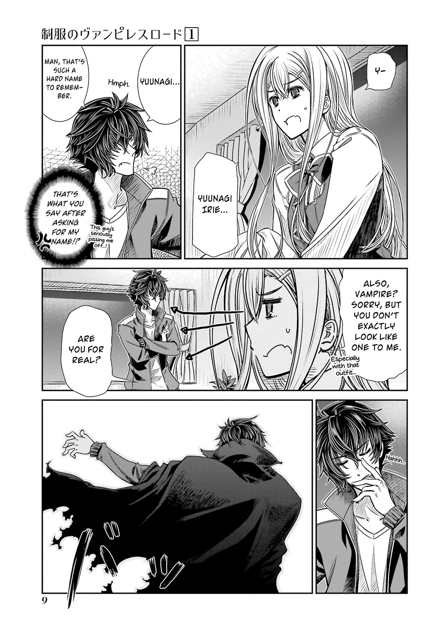 Seifuku no Vampireslod Chapter 1 page 9 - Chapter 1: Awakening of the Vampiress Lord