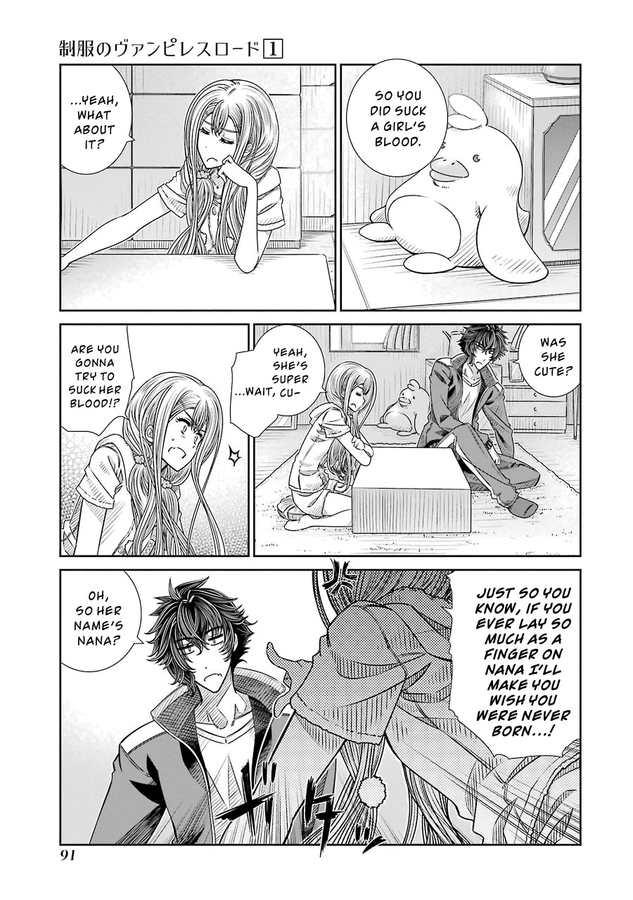 Seifuku no Vampireslod Chapter 3 page 13 - Chapter 3: Servant of the Daily Lord