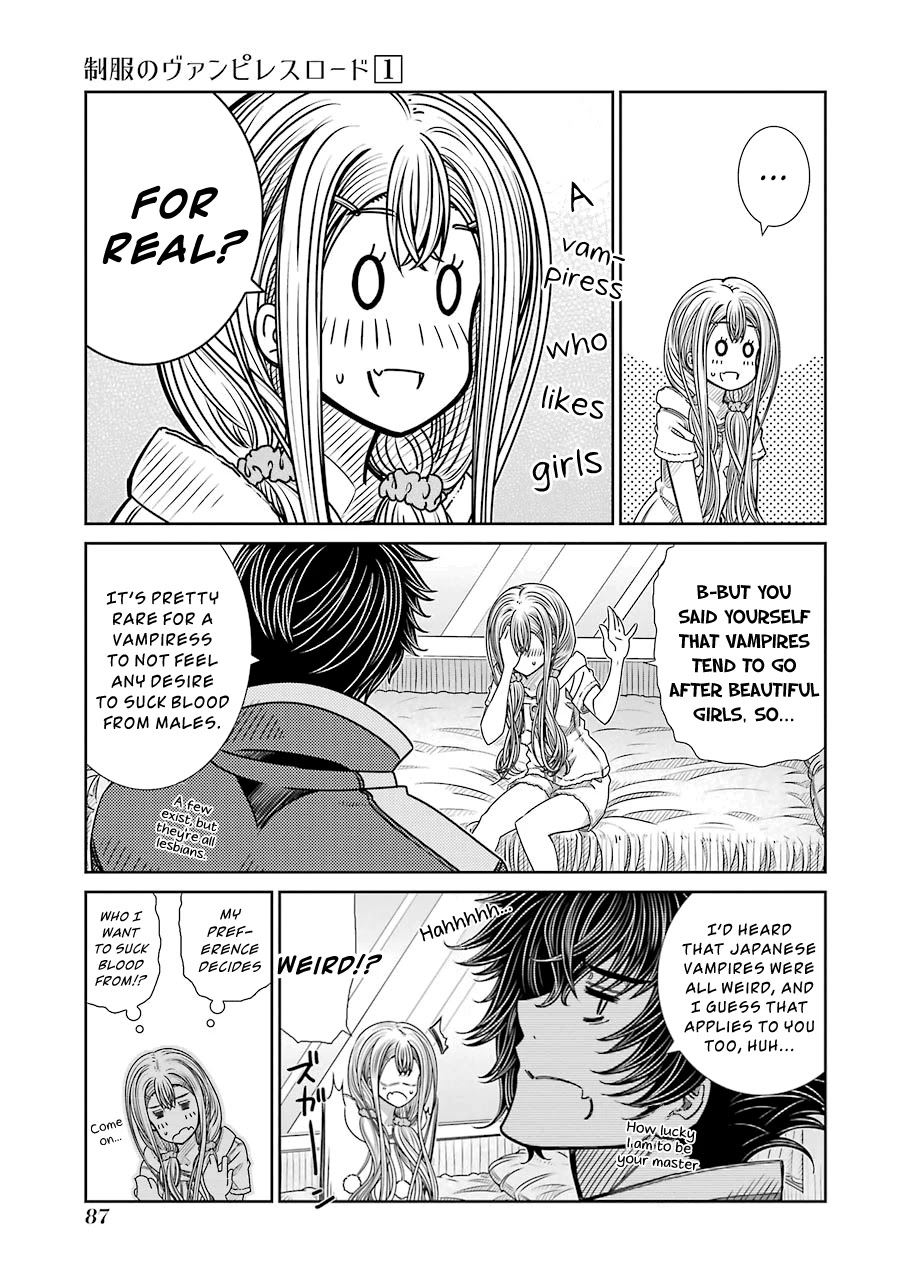 Seifuku no Vampireslod Chapter 3 page 9 - Chapter 3: Servant of the Daily Lord