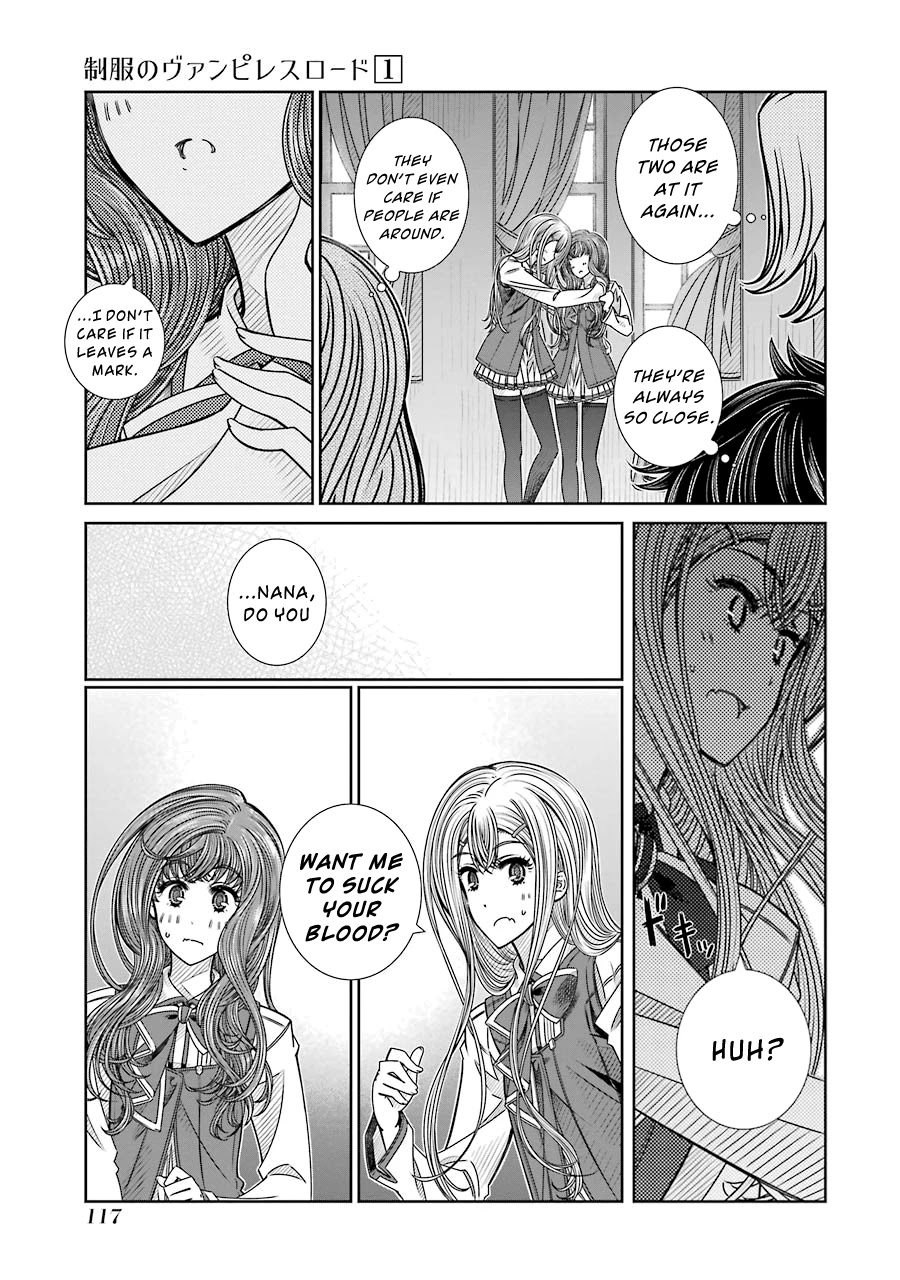 Seifuku no Vampireslod Chapter 4 page 15 - Chapter 4: Flower Garden of the School Lord