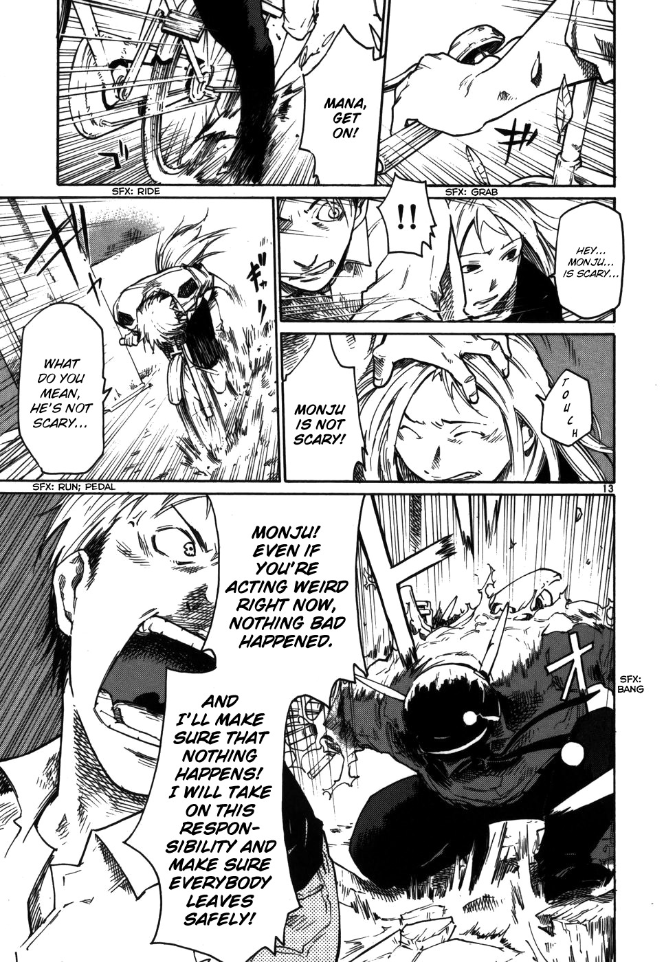 Seigi Keikan Monju Chapter 11 page 13 - Chapter 11: People - The Word That He Left And The Book Of The Accomplice.