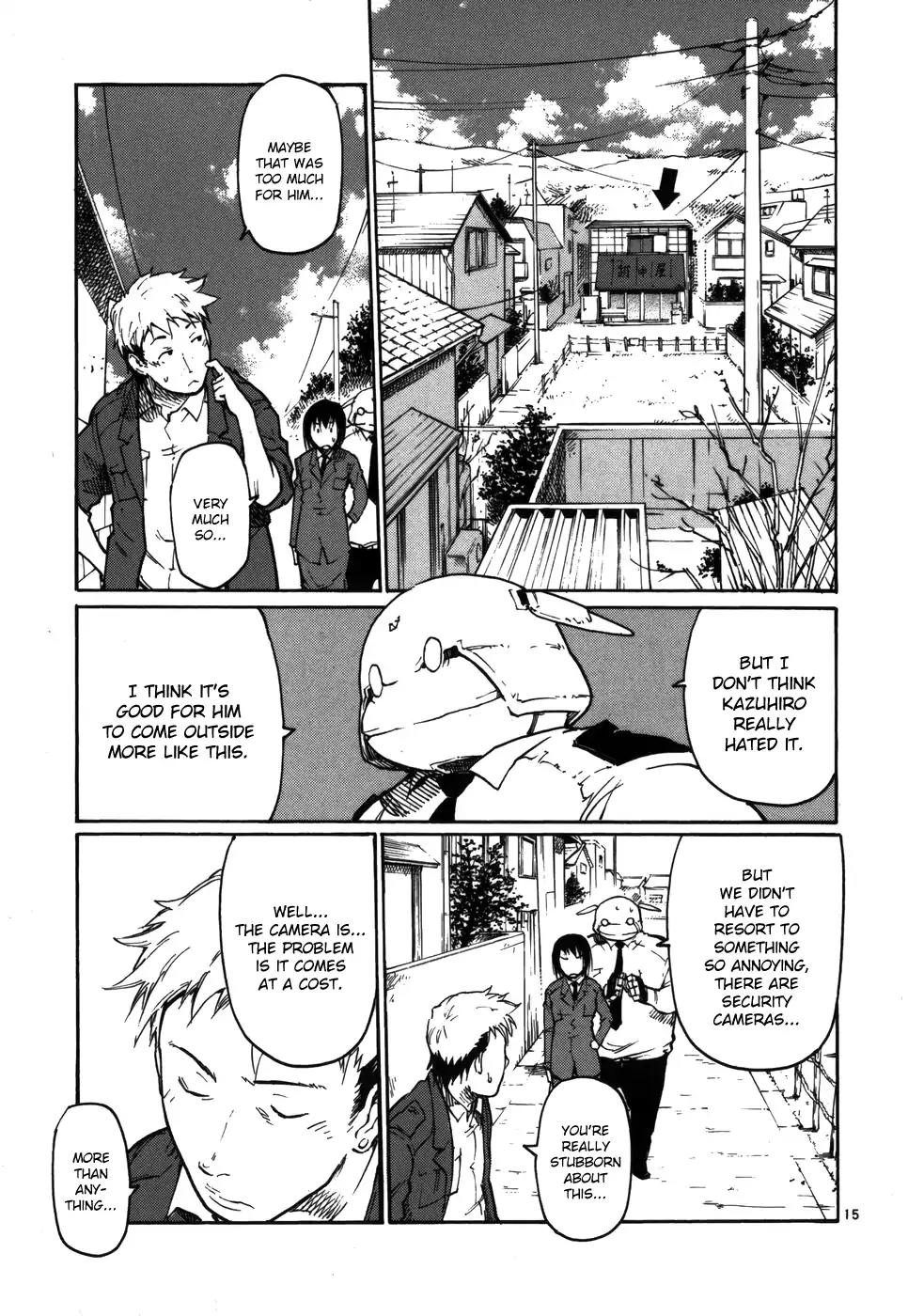 Seigi Keikan Monju Chapter 15 page 15 - Chapter 15: The Worries of an Old Snack Shop Lady
