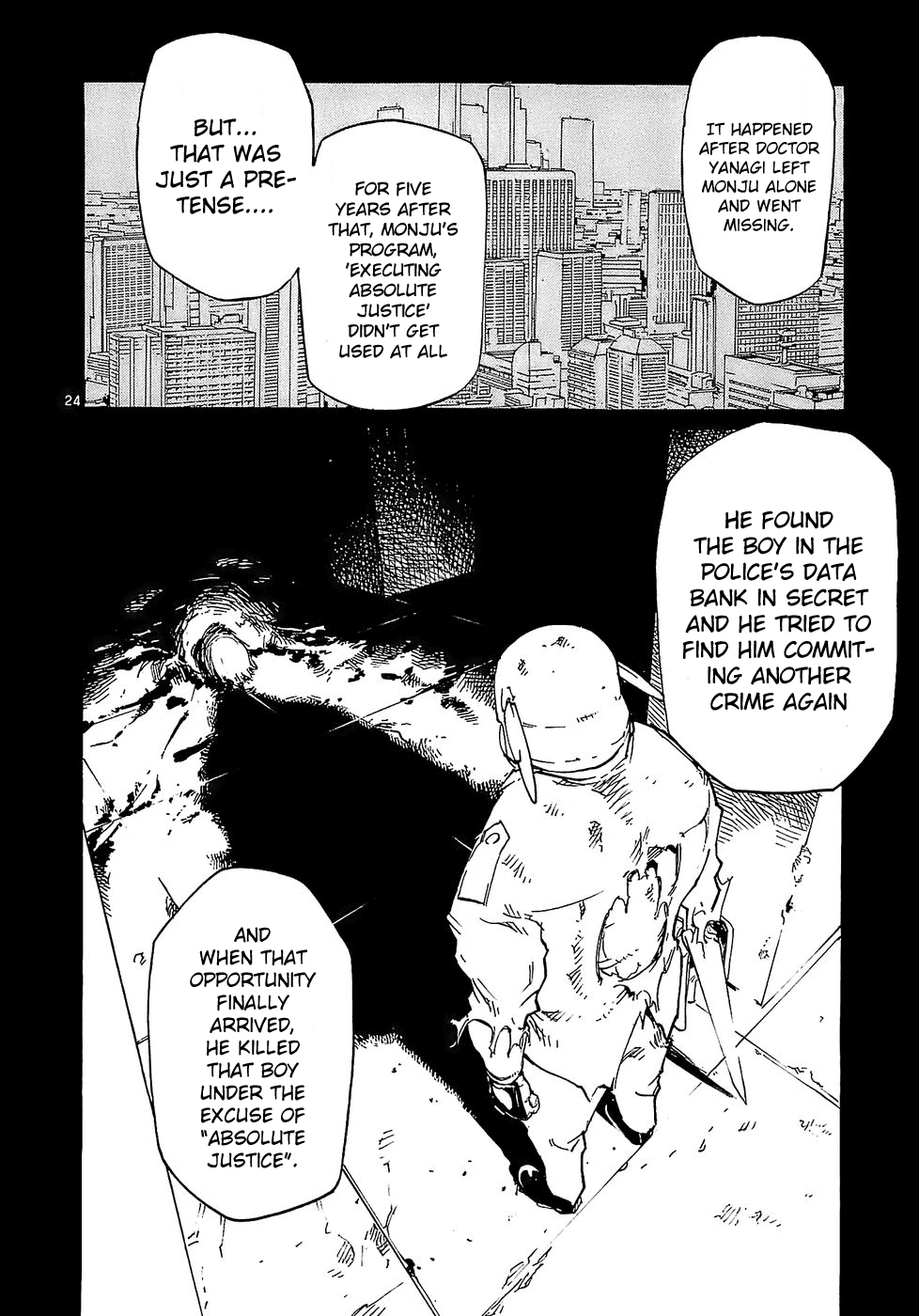 Seigi Keikan Monju Chapter 18 page 24 - Chapter 18: The Trap of Mitsuhori: The Special Forces Agent