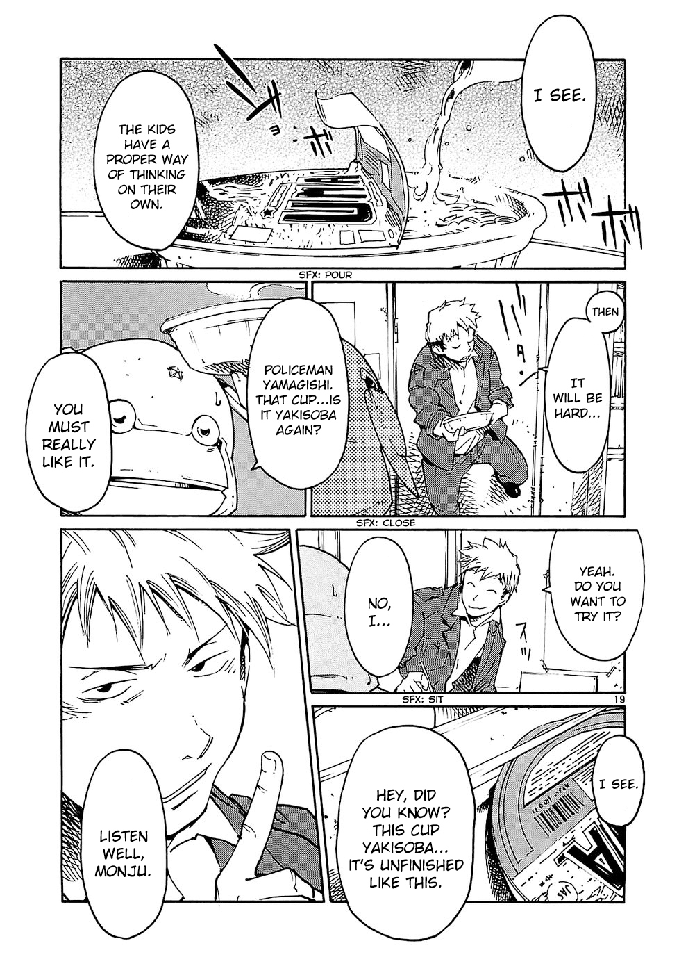 Seigi Keikan Monju Chapter 21 page 19 - Chapter 21: Monju, Who's Hated, His Tears and Anguish