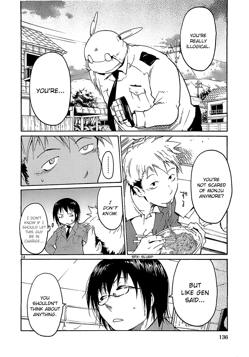 Seigi Keikan Monju Chapter 21 page 24 - Chapter 21: Monju, Who's Hated, His Tears and Anguish