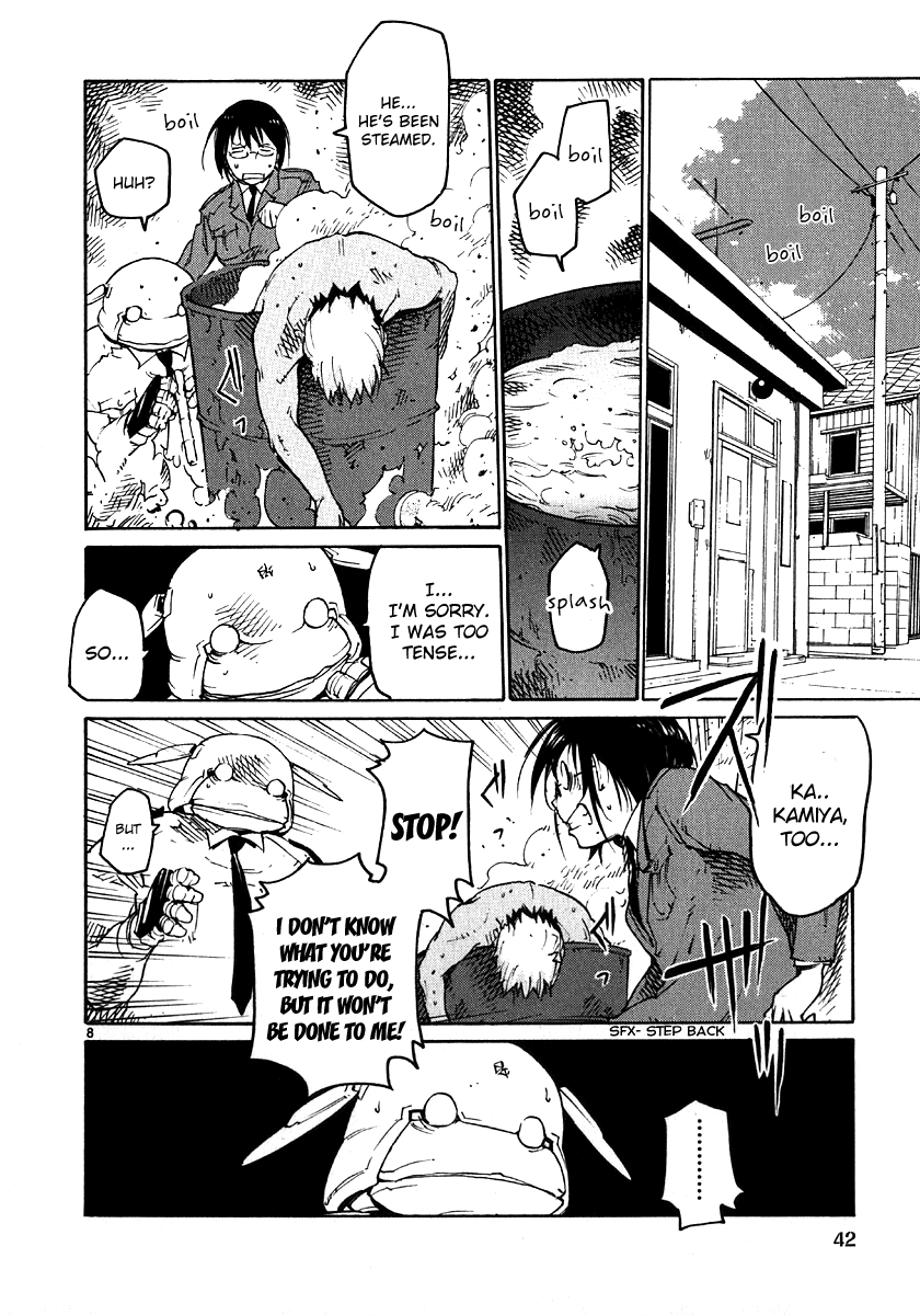 Seigi Keikan Monju Chapter 25 page 8 - Chapter 25: Monju's Cute Cook