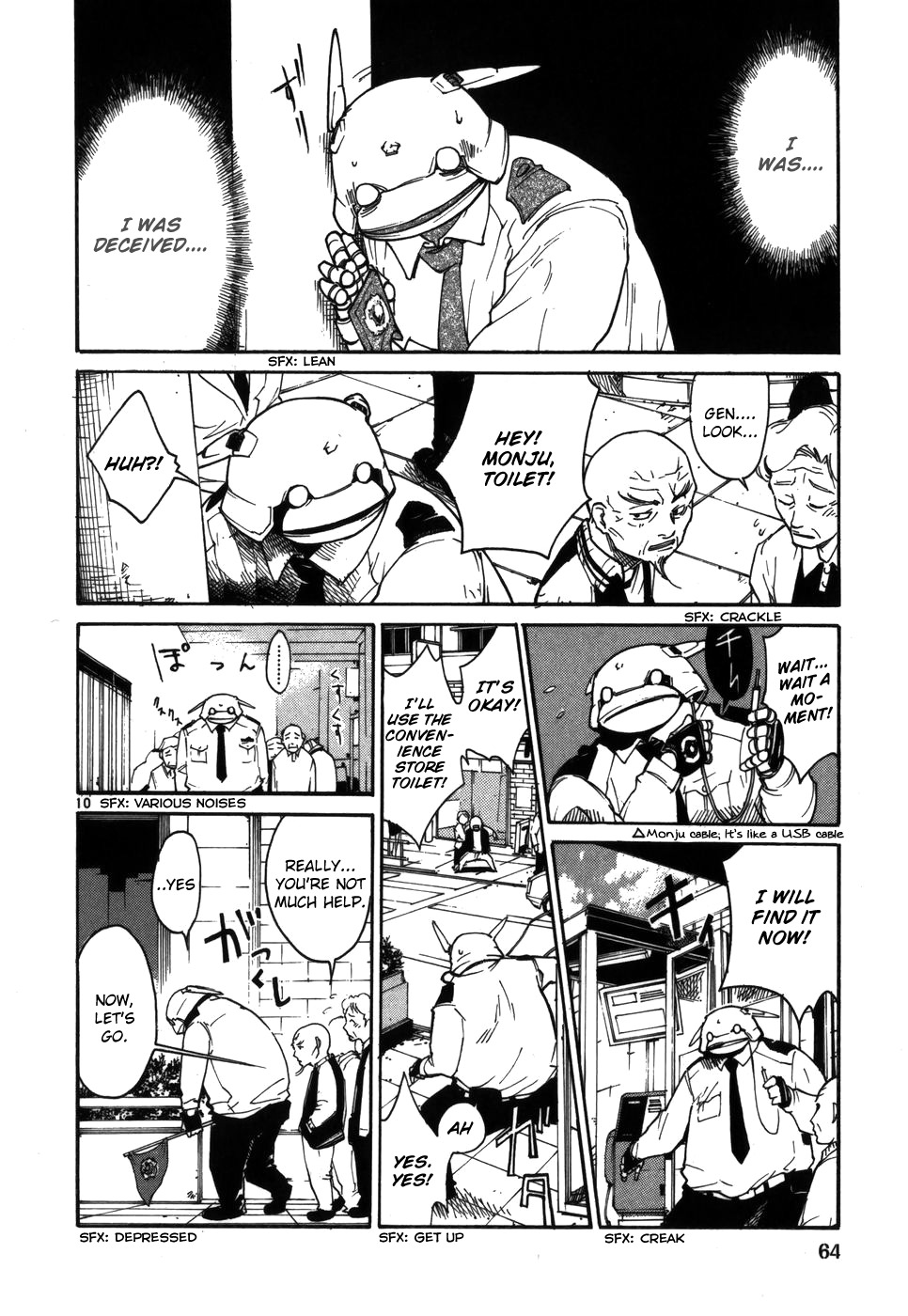 Seigi Keikan Monju Chapter 3 page 10 - Chapter 3: Old Man Gen Goes to Tokyo with Monju