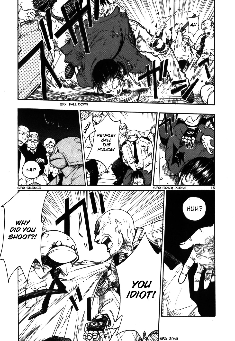 Seigi Keikan Monju Chapter 3 page 15 - Chapter 3: Old Man Gen Goes to Tokyo with Monju