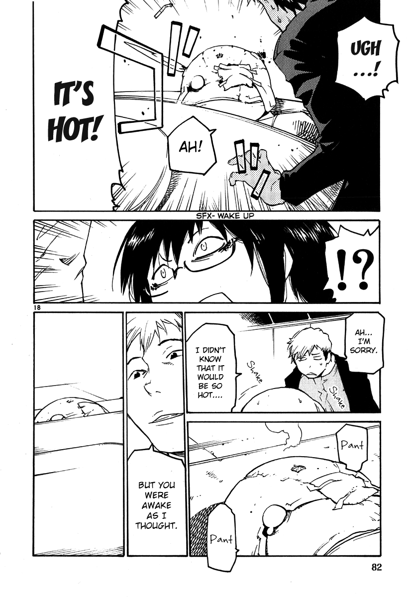 Seigi Keikan Monju Chapter 33 page 18 - Chapter 33: The Robot Who's Sulking on His Bed, and Tears and Friendship.