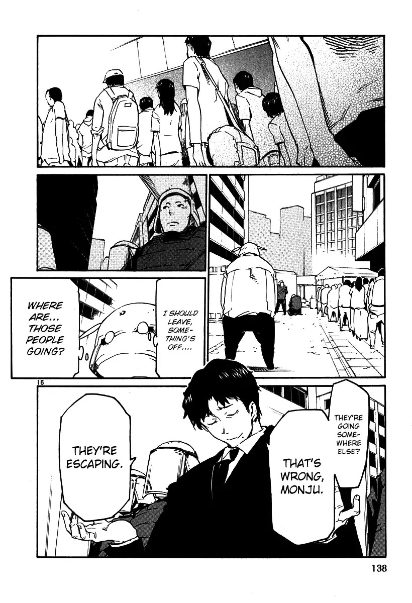 Seigi Keikan Monju Chapter 35 page 15 - Chapter 35: Nightmare. Before. Suffering. Monju.