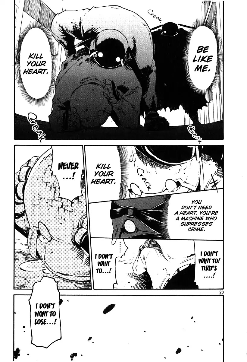 Seigi Keikan Monju Chapter 35 page 22 - Chapter 35: Nightmare. Before. Suffering. Monju.