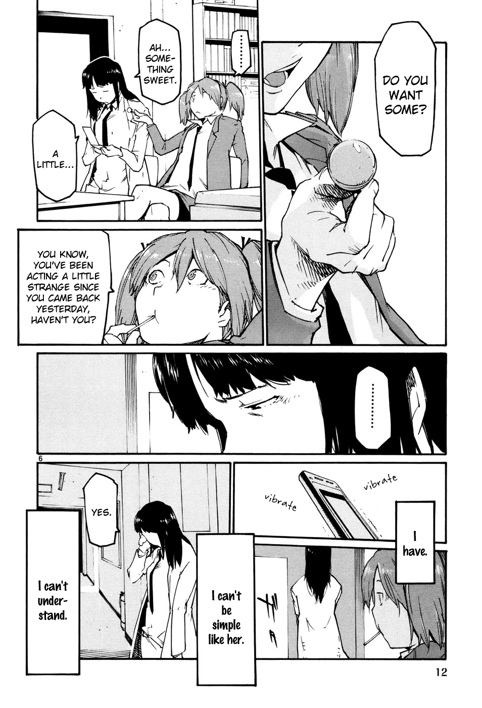 Seigi Keikan Monju Chapter 38 page 12 - Chapter 38: Hazuki, Who's Worried of Mitsuhori's Counter Attack