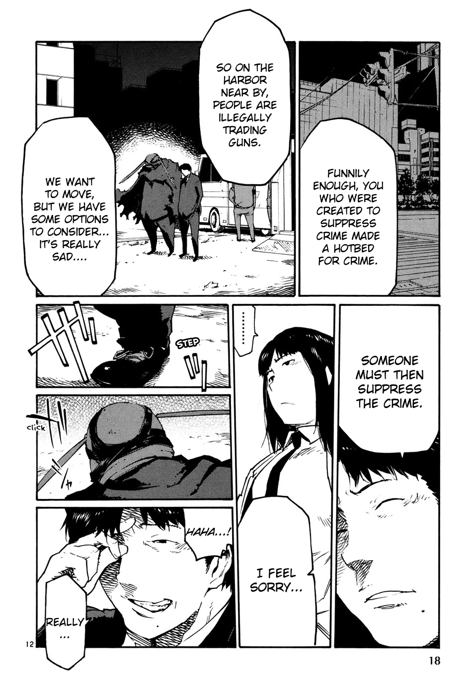 Seigi Keikan Monju Chapter 38 page 18 - Chapter 38: Hazuki, Who's Worried of Mitsuhori's Counter Attack