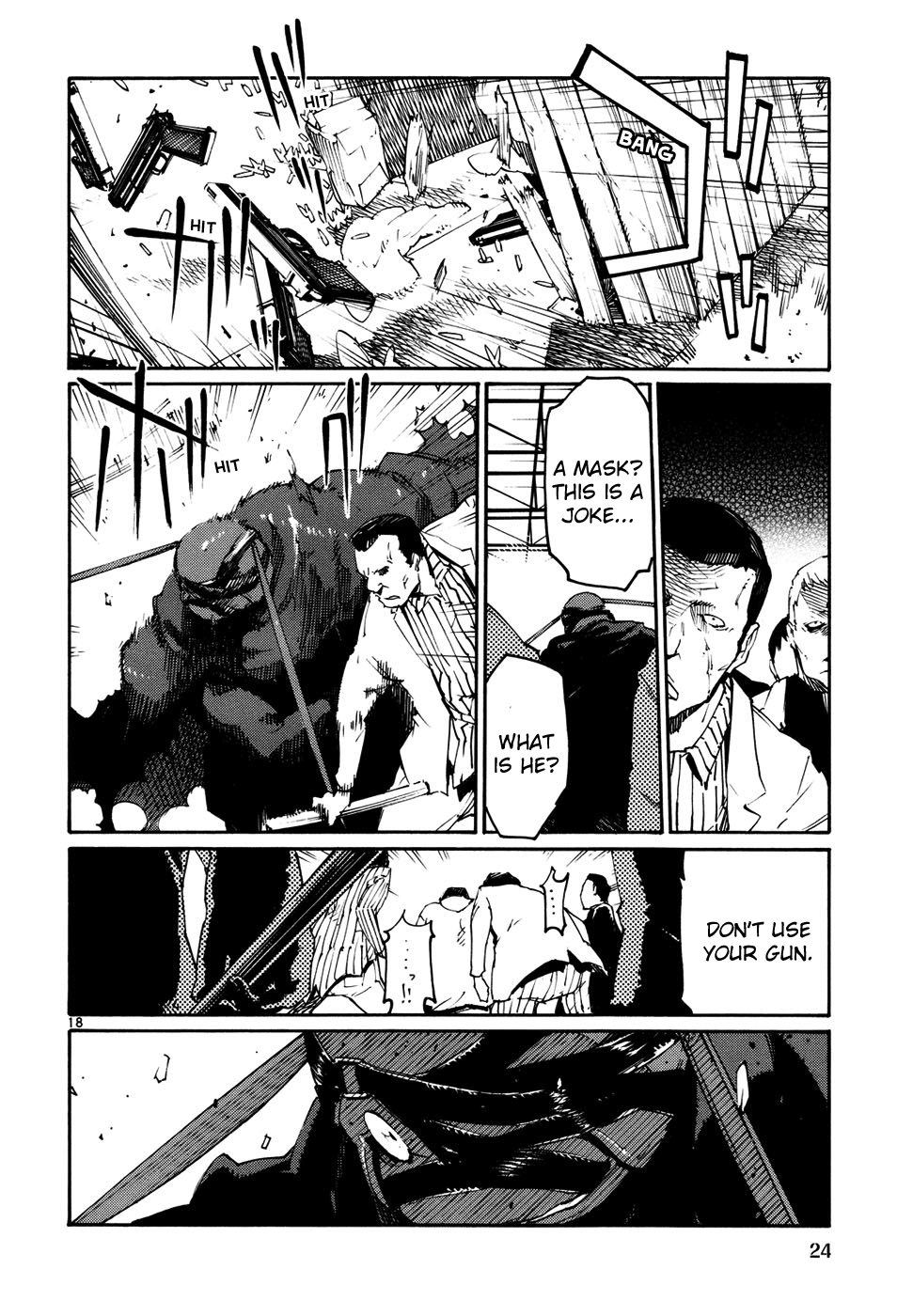 Seigi Keikan Monju Chapter 38 page 24 - Chapter 38: Hazuki, Who's Worried of Mitsuhori's Counter Attack