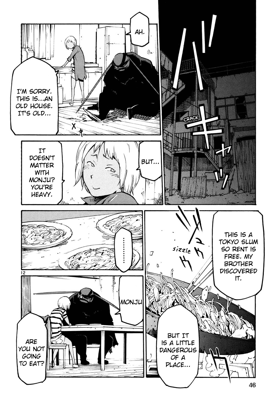 Seigi Keikan Monju Chapter 39 page 12 - Chapter 39: A Girl in a Tokyo Slum