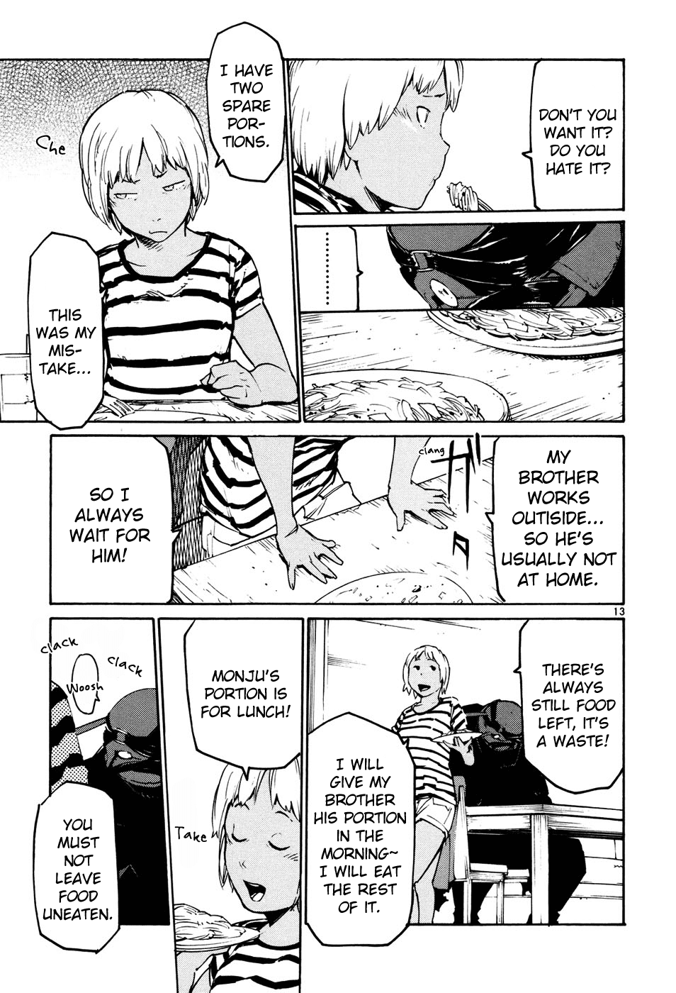 Seigi Keikan Monju Chapter 39 page 13 - Chapter 39: A Girl in a Tokyo Slum