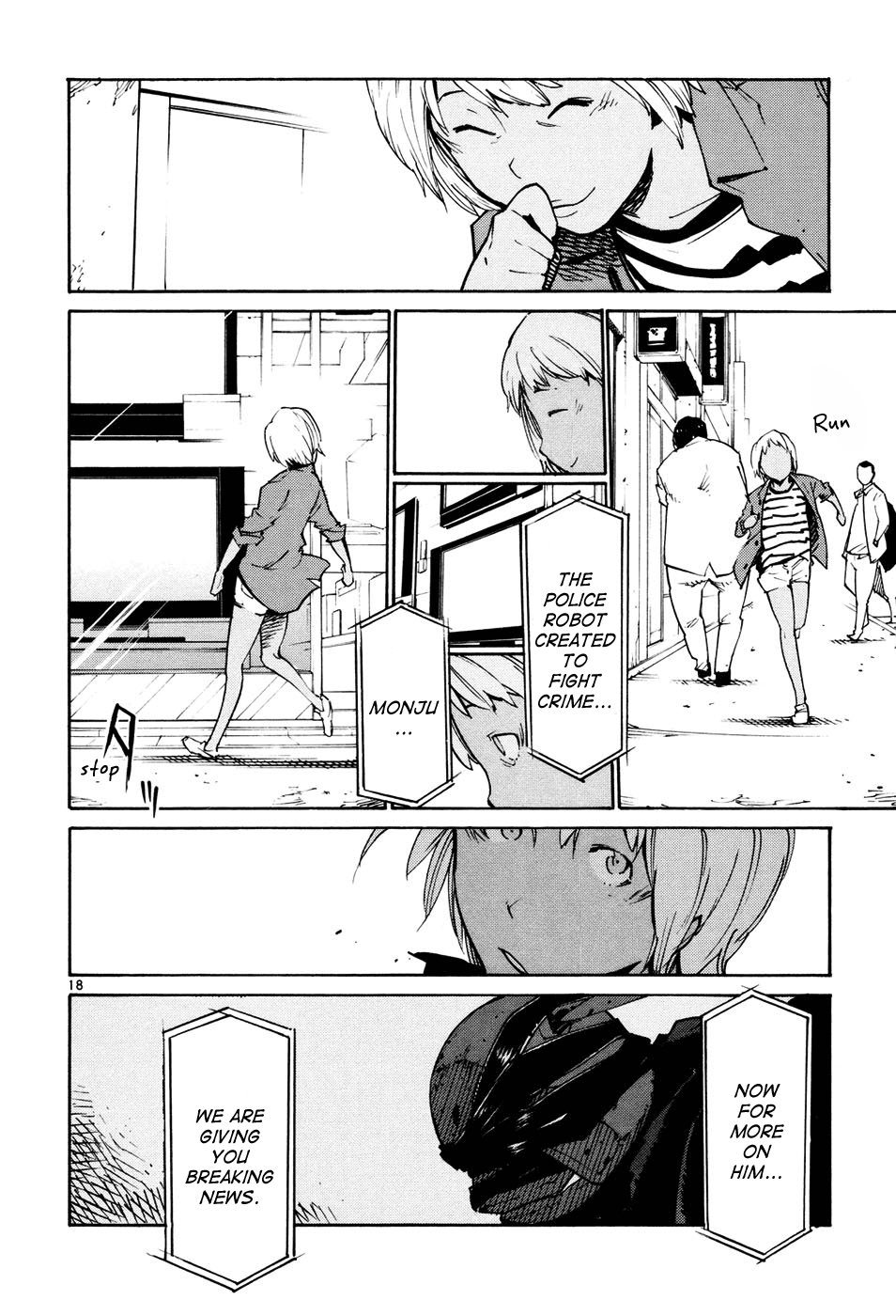 Seigi Keikan Monju Chapter 39 page 18 - Chapter 39: A Girl in a Tokyo Slum