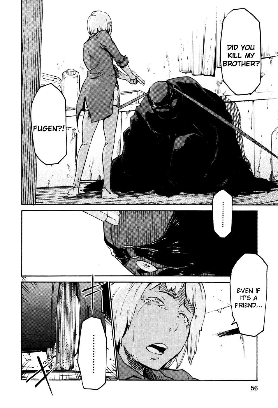 Seigi Keikan Monju Chapter 39 page 22 - Chapter 39: A Girl in a Tokyo Slum
