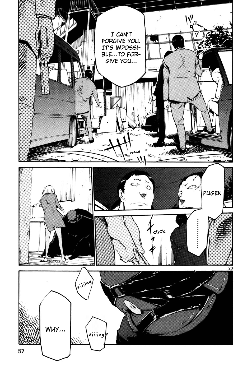 Seigi Keikan Monju Chapter 39 page 23 - Chapter 39: A Girl in a Tokyo Slum