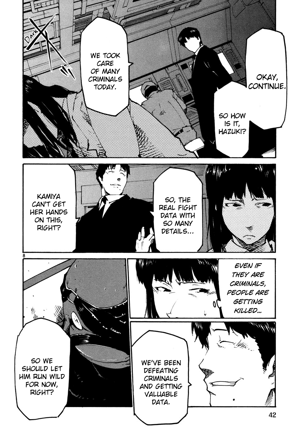 Seigi Keikan Monju Chapter 39 page 8 - Chapter 39: A Girl in a Tokyo Slum