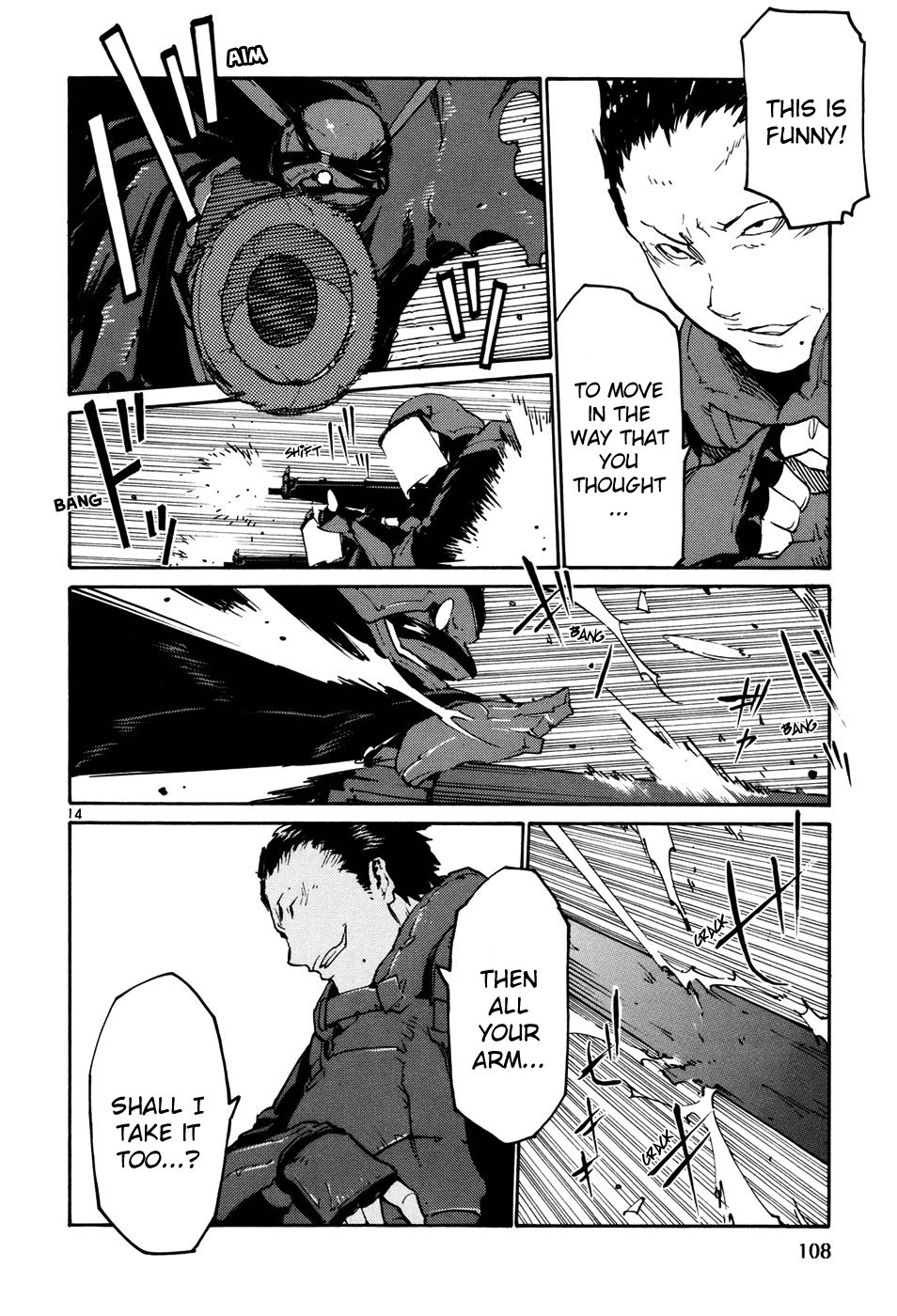 Seigi Keikan Monju Chapter 41 page 14 - Chapter 41: Hazuki's Resistance and Counterattack