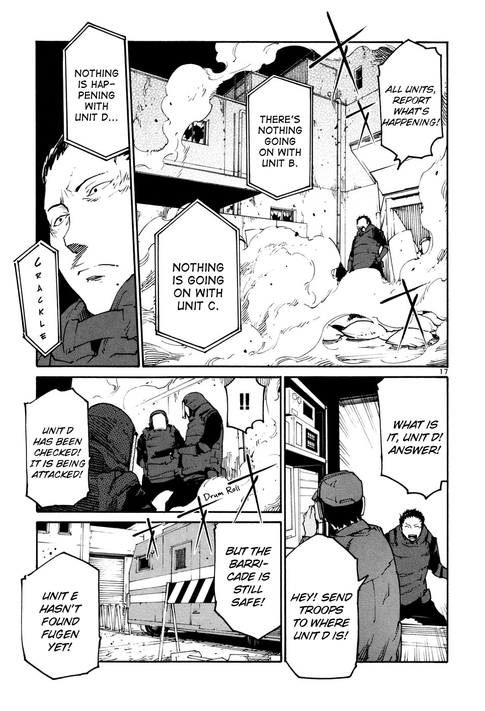 Seigi Keikan Monju Chapter 41 page 17 - Chapter 41: Hazuki's Resistance and Counterattack