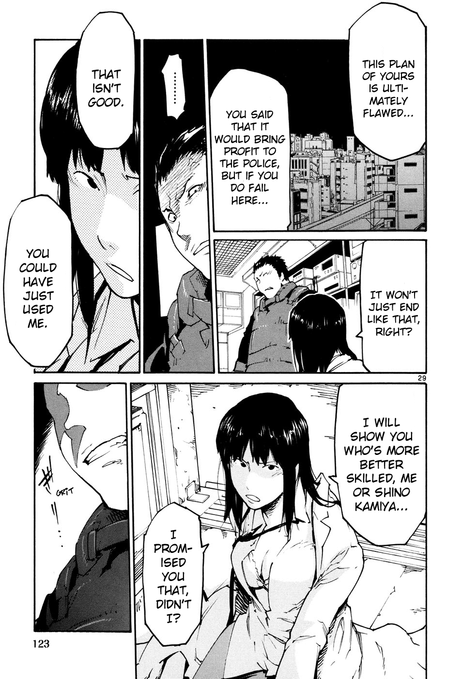 Seigi Keikan Monju Chapter 41 page 29 - Chapter 41: Hazuki's Resistance and Counterattack