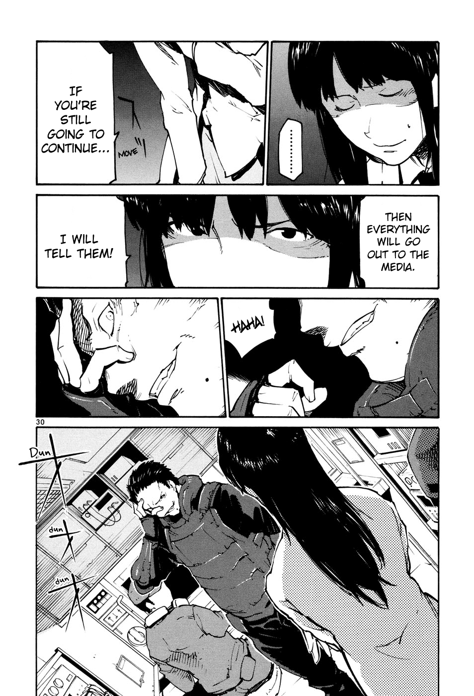 Seigi Keikan Monju Chapter 41 page 30 - Chapter 41: Hazuki's Resistance and Counterattack