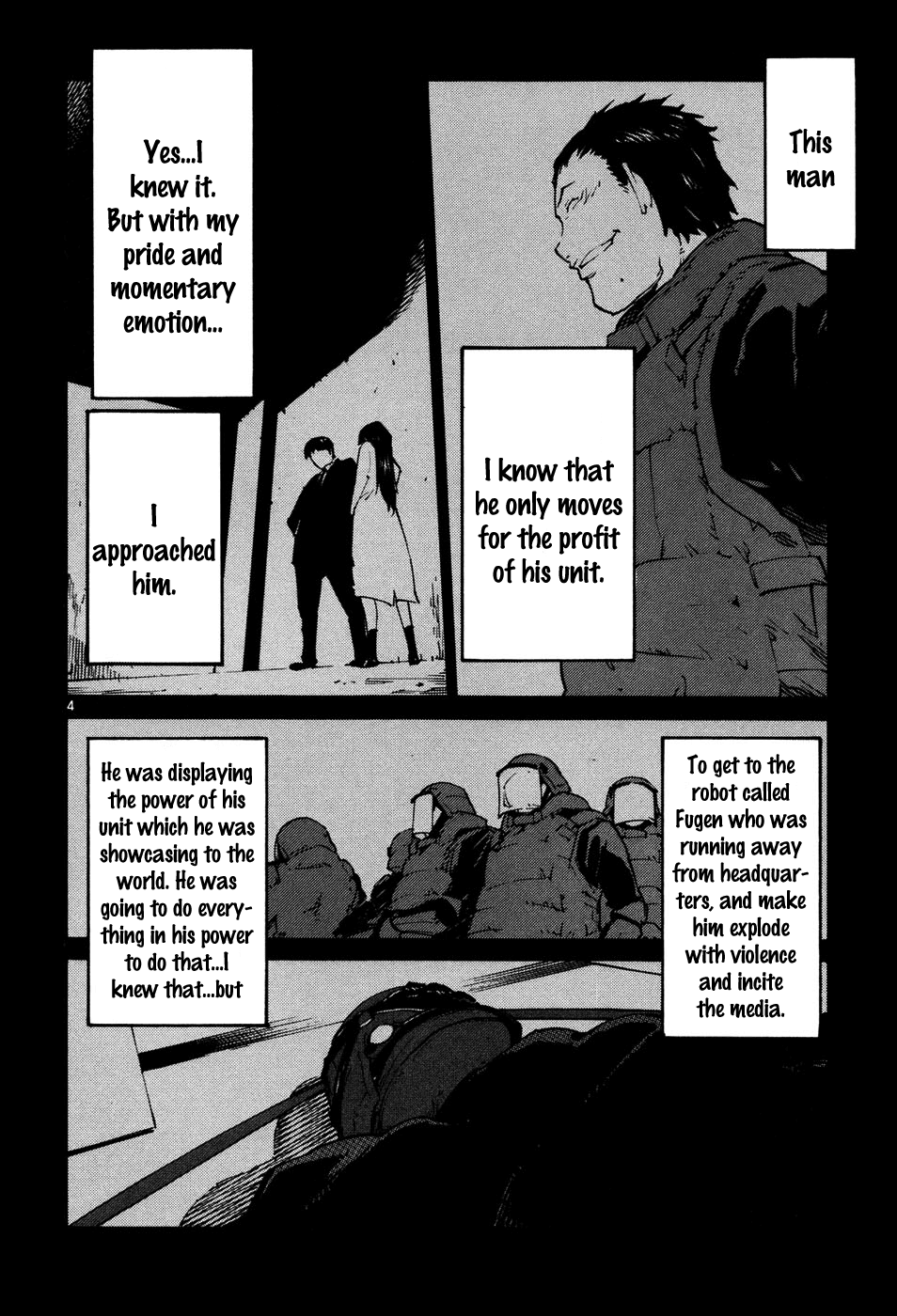 Seigi Keikan Monju Chapter 41 page 4 - Chapter 41: Hazuki's Resistance and Counterattack