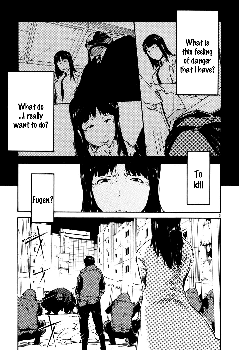 Seigi Keikan Monju Chapter 41 page 5 - Chapter 41: Hazuki's Resistance and Counterattack