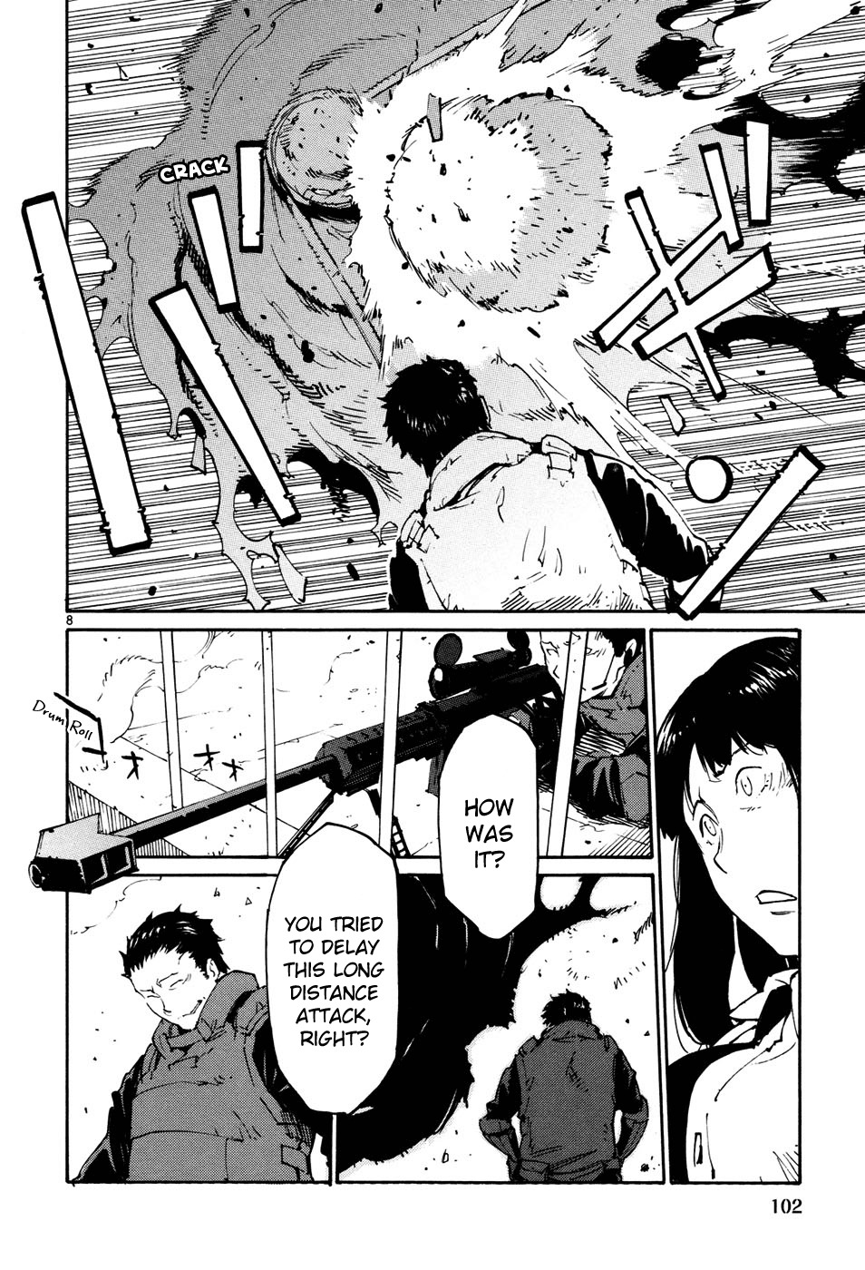 Seigi Keikan Monju Chapter 41 page 8 - Chapter 41: Hazuki's Resistance and Counterattack