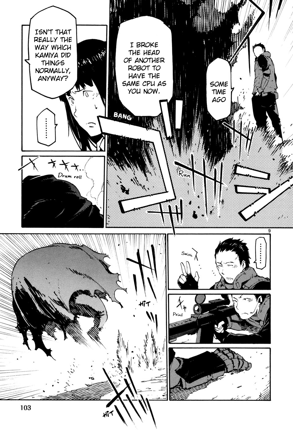 Seigi Keikan Monju Chapter 41 page 9 - Chapter 41: Hazuki's Resistance and Counterattack
