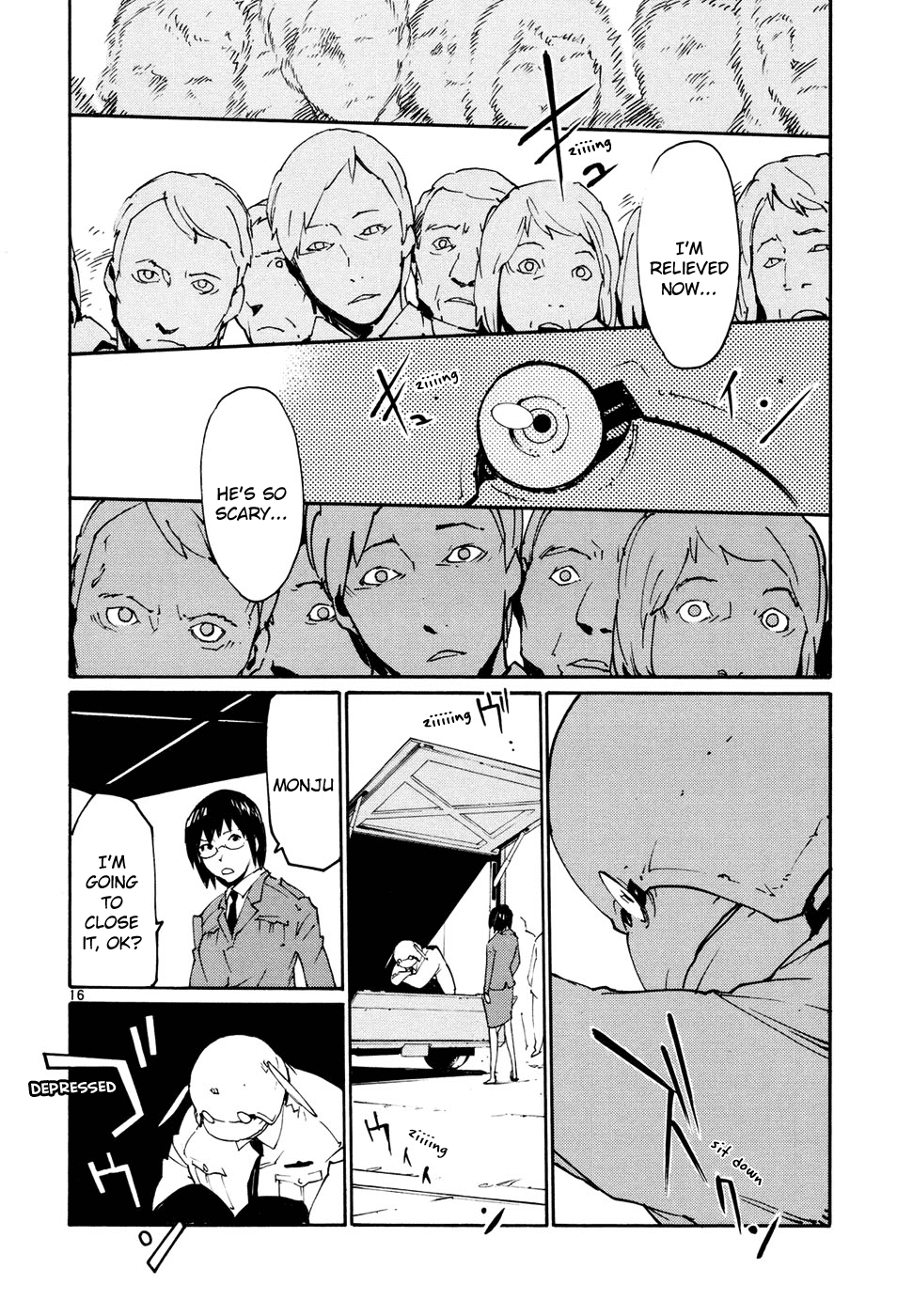 Seigi Keikan Monju Chapter 42 page 16 - Chapter 42: A Small Hope For Kids.