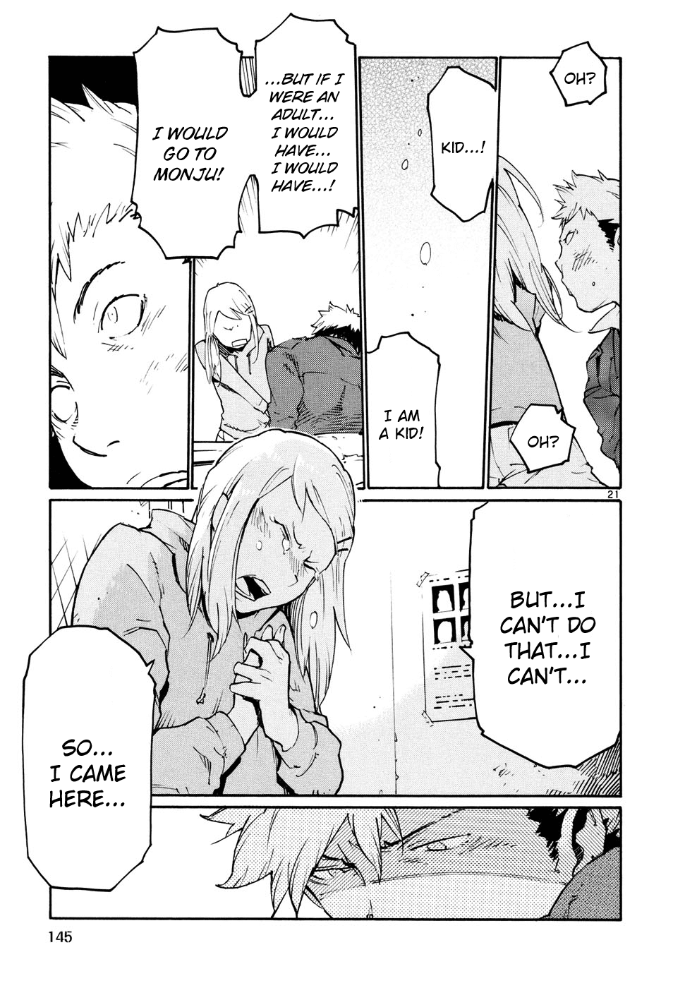 Seigi Keikan Monju Chapter 42 page 21 - Chapter 42: A Small Hope For Kids.
