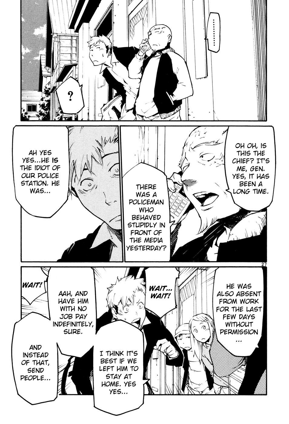 Seigi Keikan Monju Chapter 42 page 27 - Chapter 42: A Small Hope For Kids.