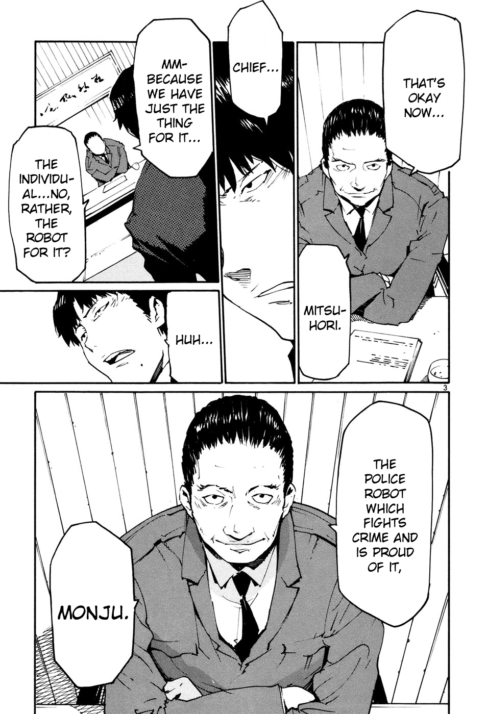 Seigi Keikan Monju Chapter 42 page 3 - Chapter 42: A Small Hope For Kids.