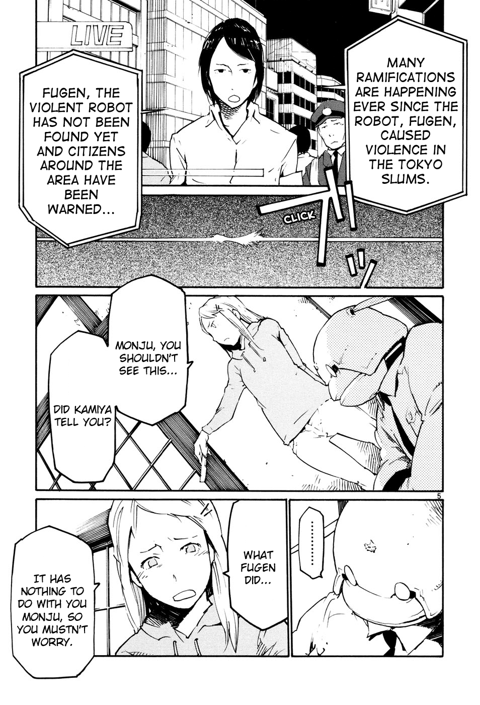 Seigi Keikan Monju Chapter 42 page 5 - Chapter 42: A Small Hope For Kids.